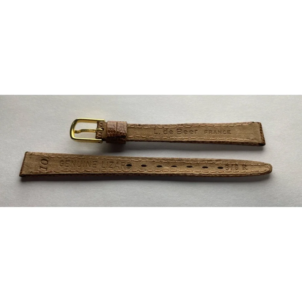 10mm Debeer Genuine Lizard‎ Watch Band Brown